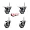 Service Caster 3 Inch Semi Steel Swivel 58 Inch Threaded Stem Caster Set 2 Total Lock Brakes SCC-TSTTL20S314-SSS-58212-2-S-2 - alternate 5